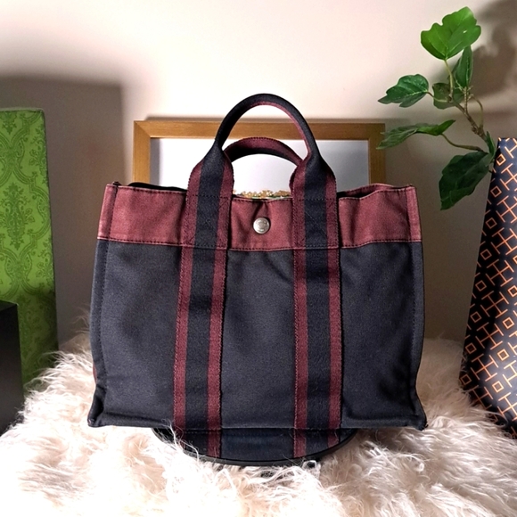 Hermès Fourre Tout Tote Toile PM GUC - Picture 1 of 17